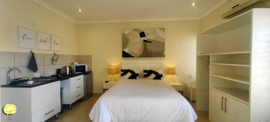 Bell Luxury Suite Bedroom at Andante Lodge in Pretoria East