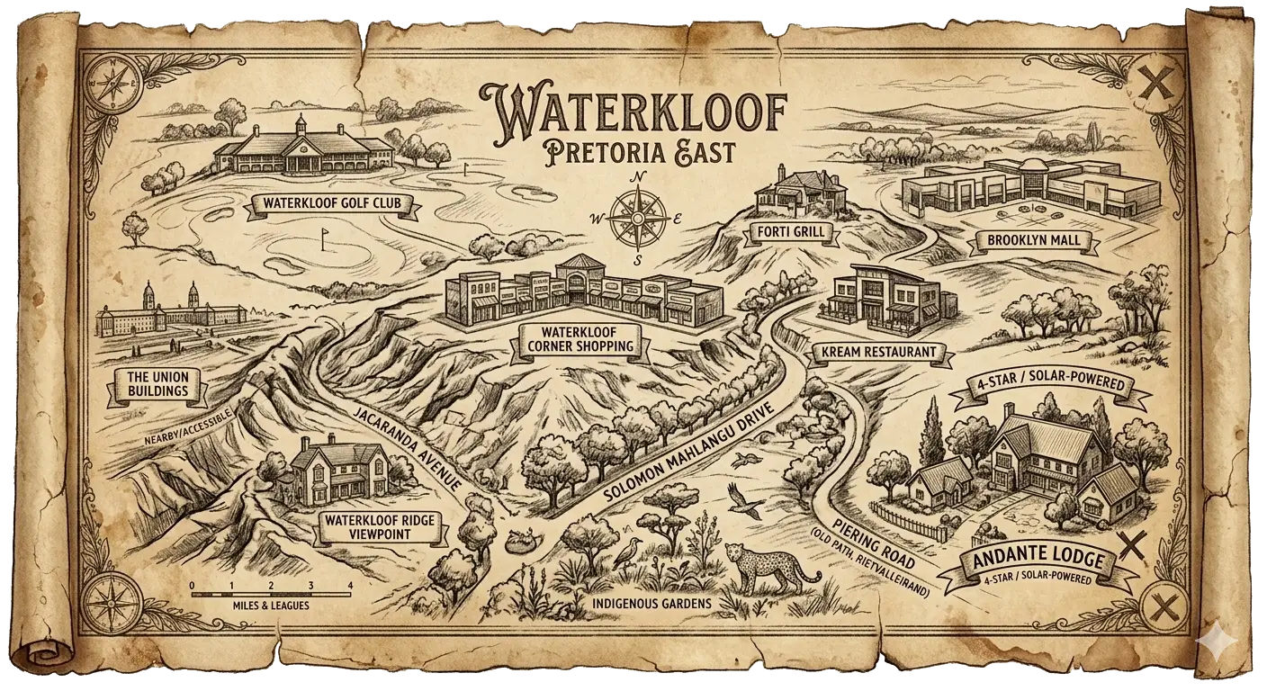 Waterkloof Pretoria East and Andante Lodge